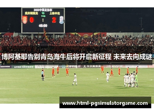 博阿基耶告别青岛海牛后将开启新征程 未来去向成谜