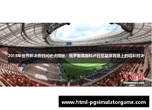 2018年世界杯决赛时间地点揭秘：俄罗斯莫斯科卢日尼基体育场上的精彩对决